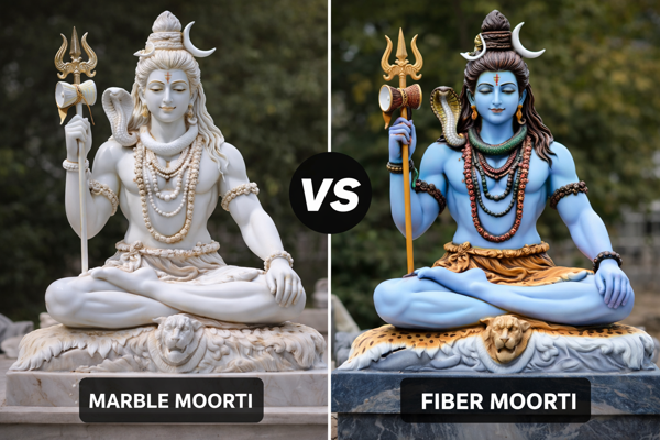 Marble vs Fiber Moorti